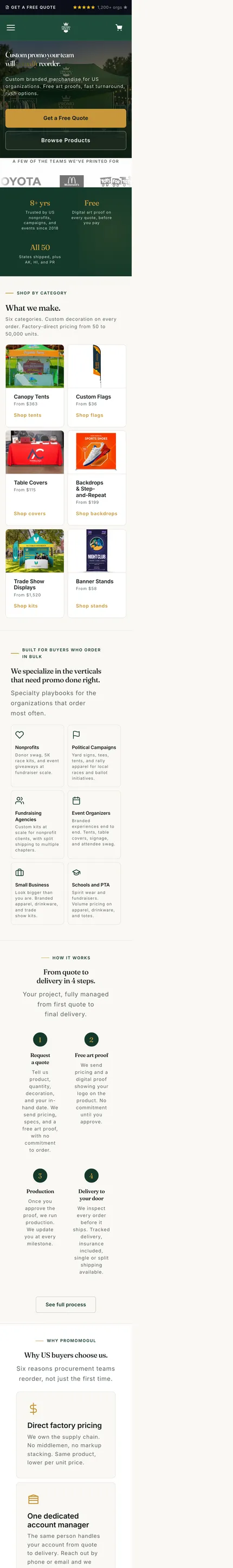 PromoMogul website, built by Delvixo