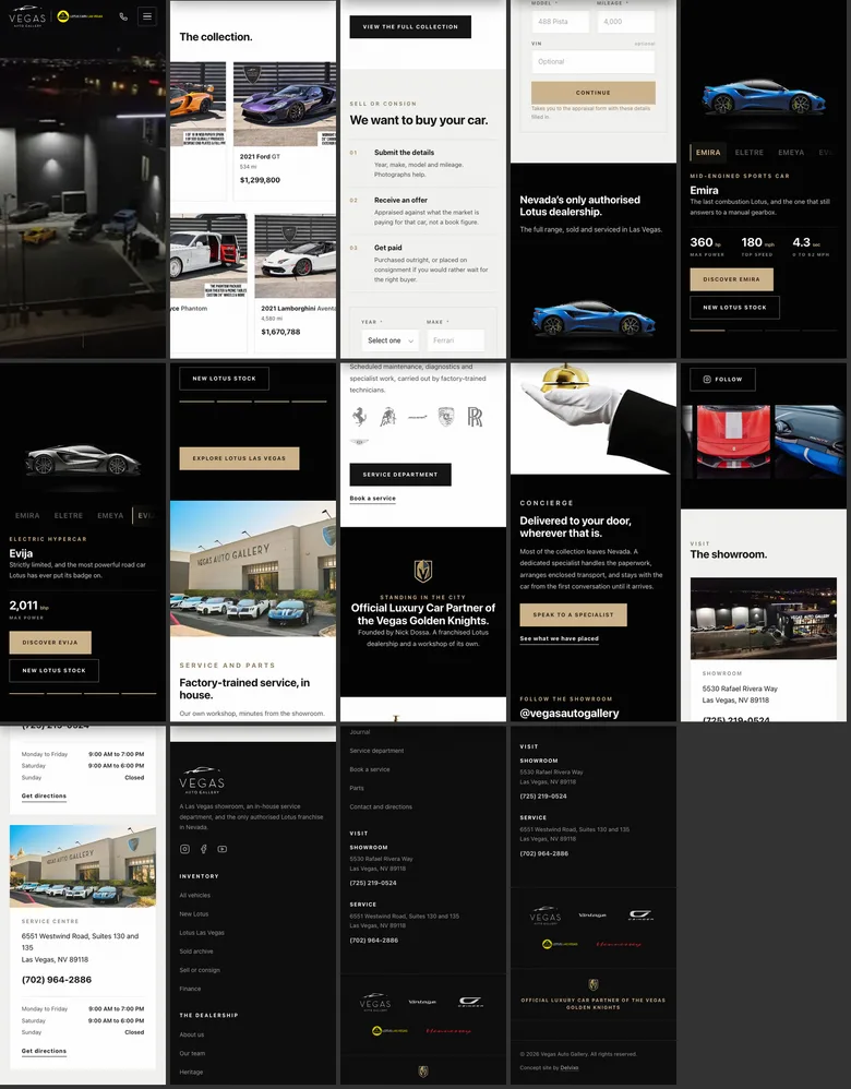 A preview site we built, on a phone
